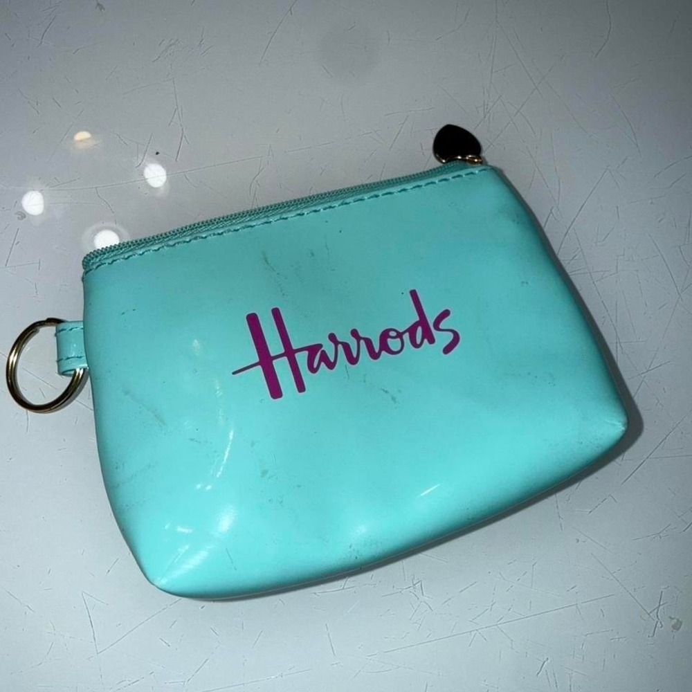 Harrods blue coin purse